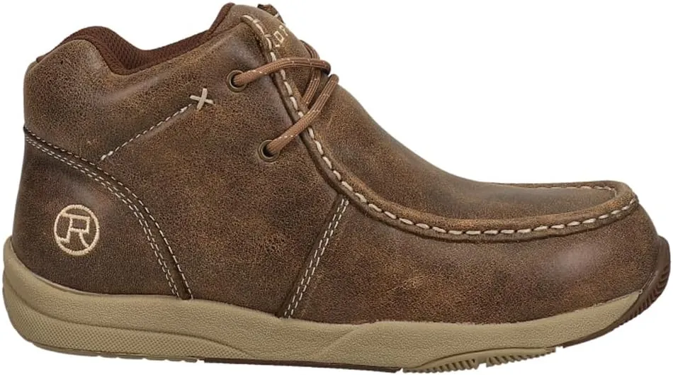 ROPER Mens Clearcut Round Toe Chukka Casual Boots Ankle - Brown