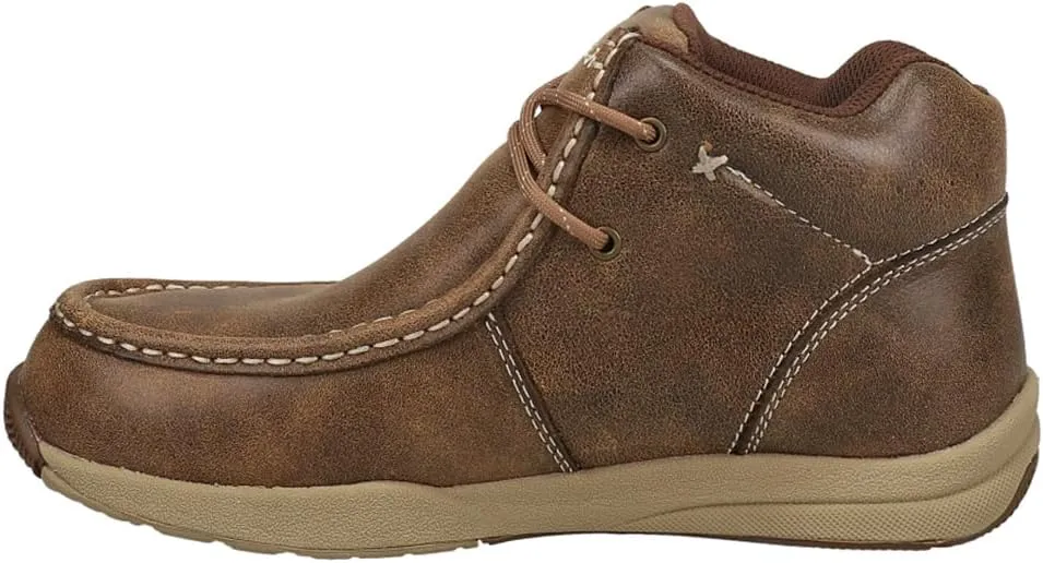 ROPER Mens Clearcut Round Toe Chukka Casual Boots Ankle - Brown
