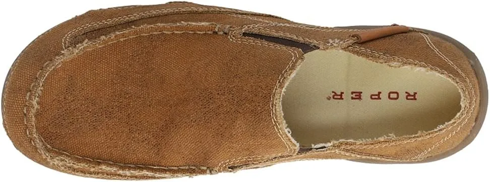 ROPER Mens Dougie Slip On Casual Shoes - Brown
