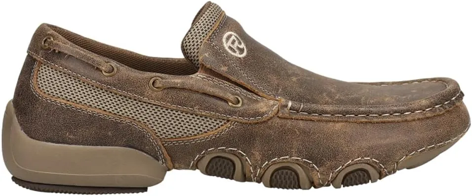 ROPER Mens Skipper Slip On Casual Shoes - Brown