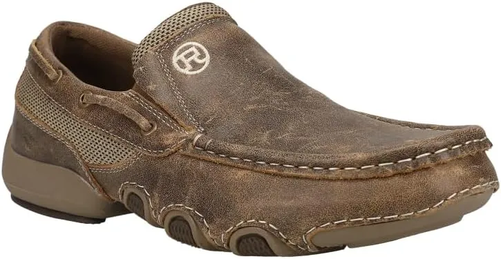 ROPER Mens Skipper Slip On Casual Shoes - Brown
