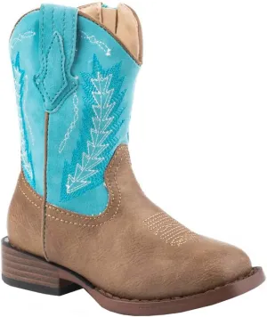 ROPER Toddler Boys Billy Casual Boots Mid Calf - Blue, Brown