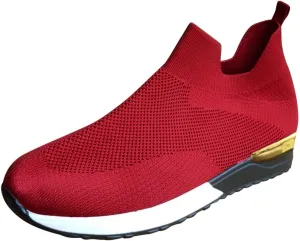 Running Shoes Womens Lightweight White Platform Sneakers Womens Walking Shoes Comfortable & Lightweight Loafers for Men Womens Slip On Sneakers with Arch Support