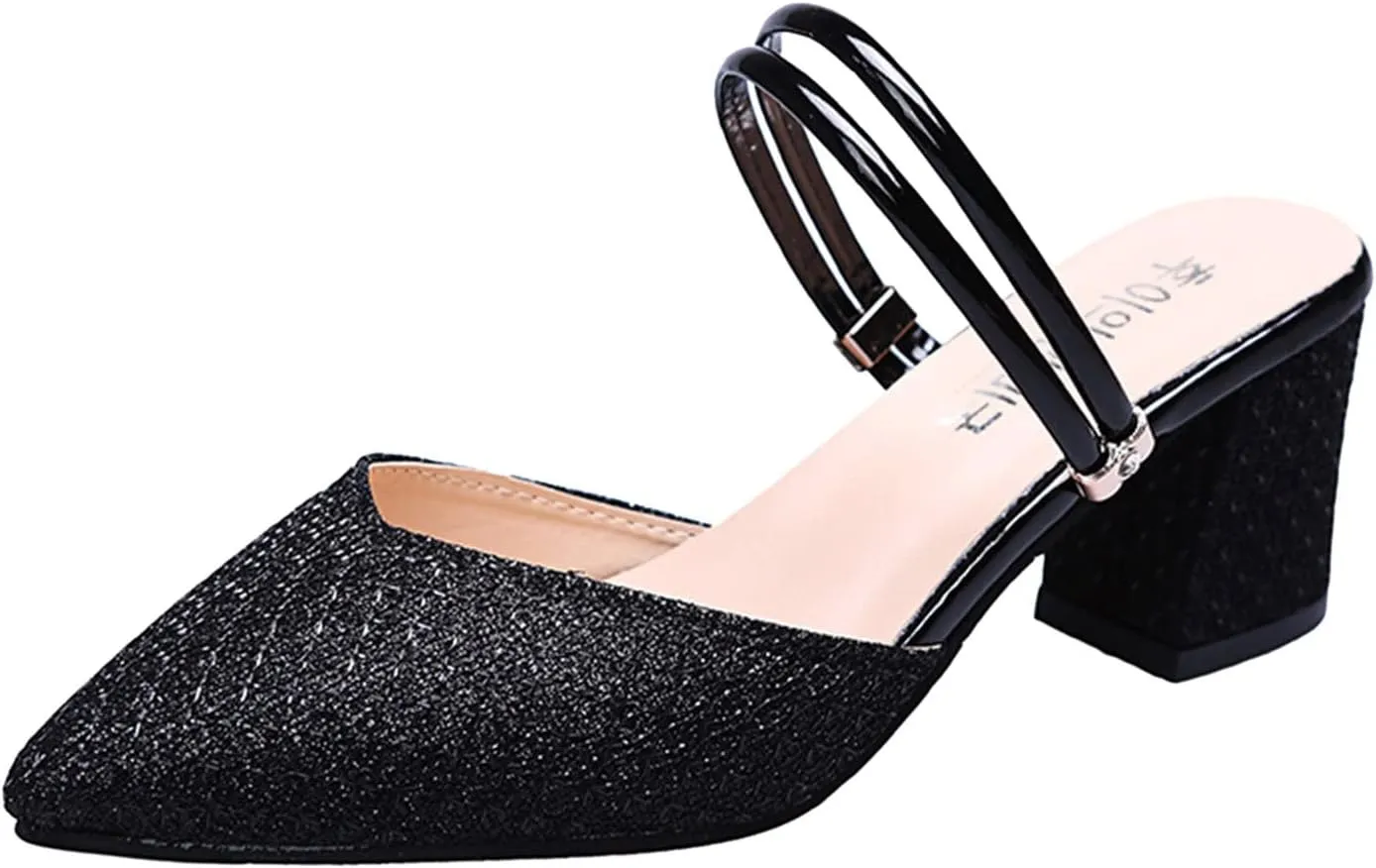 Sandal Heels Womens Chunk Low Heel Pump Sandal Black Dress Shoes Women Womens Sandals Open Toe Strappy Sandals