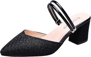 Sandal Heels Womens Chunk Low Heel Pump Sandal Black Dress Shoes Women Womens Sandals Open Toe Strappy Sandals