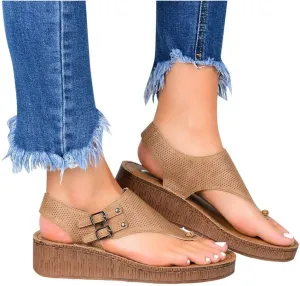 Sandalias para Mujer Elegantes, Sandals for Women Slippers for Women Summer Fashion Sandals Flat Slippers Flip Flops