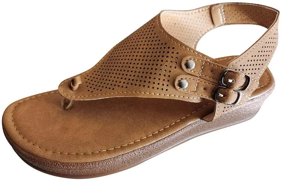 Sandalias para Mujer Elegantes, Sandals for Women Slippers for Women Summer Fashion Sandals Flat Slippers Flip Flops