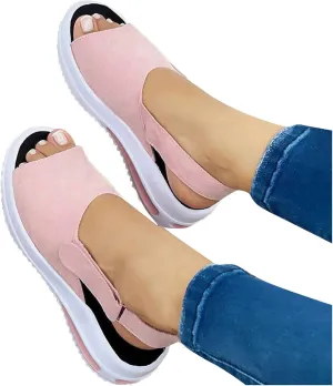 Sandals for Women Dressy, Summer Sandals for Women Strappy Platform Sandals Close Toe Wedge Shoes Comfy Sandals