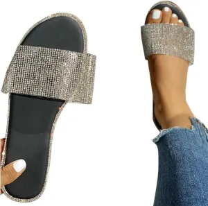 Sandals for Women Platform,2020 Crystal Comfy Platform Sandal Summer Beach Travel Shoes Sandal Ladies Flip Flops