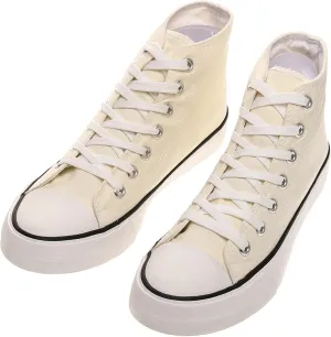 sharllen Men's High Top Canvas Sneakers Classic Casual Lace Up Canvas Shoes Comfortable Fashion Walking Shoes for Men