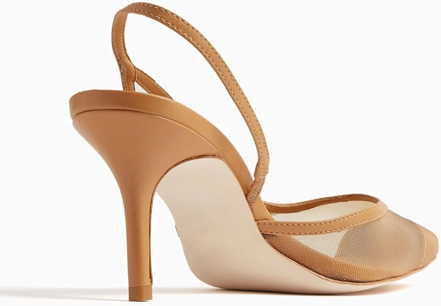 Sling Back Heels Women Fashionable and Elegant Slingback Kitten Heels for Women with Pointed Tip Breathable Comfort