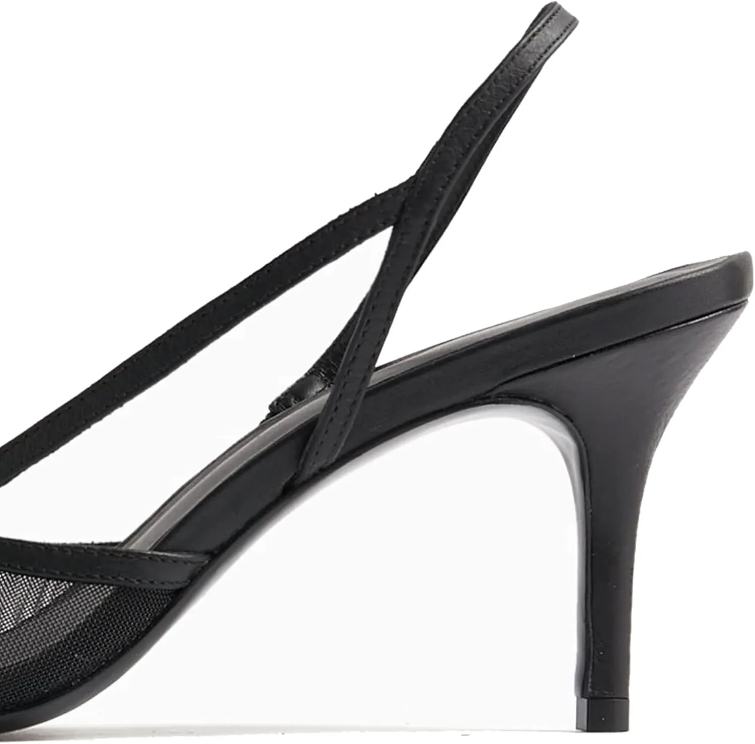 Sling Back Heels Women Fashionable and Elegant Slingback Kitten Heels for Women with Pointed Tip Breathable Comfort