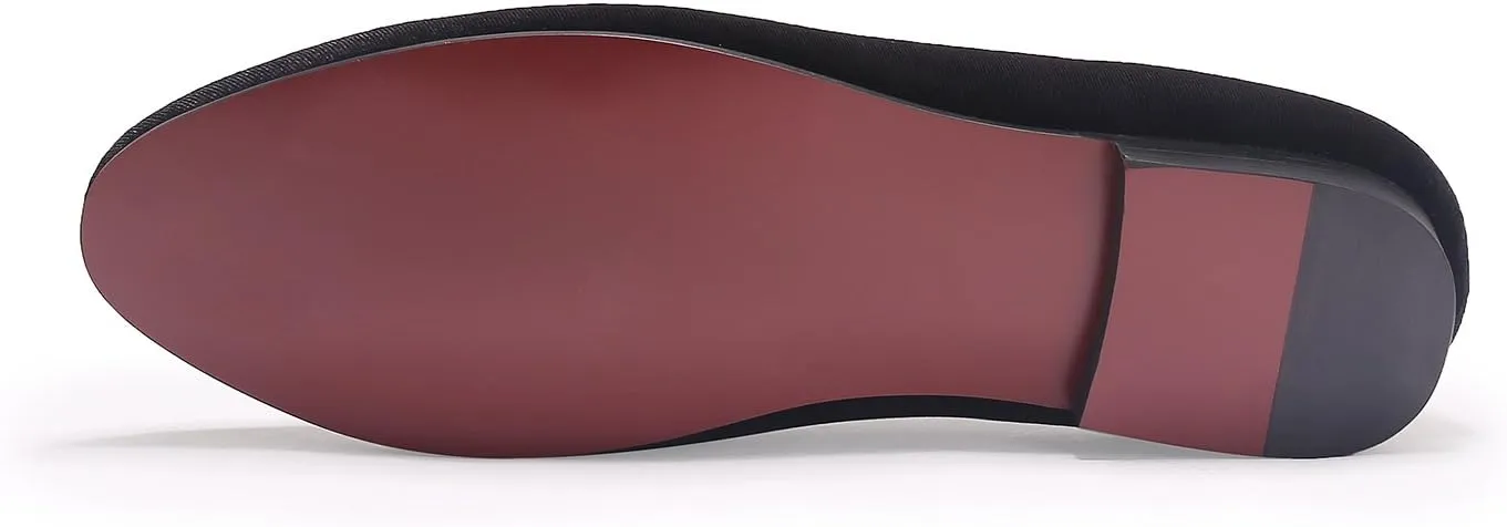 Slip On Formal Dress Shoes Men Velvet Tuxedo Loafers