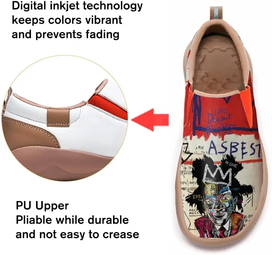 Slip On Loafers for Men Lightweight Cozy Casual Shoes Art Painted Walking Travel Sneakers