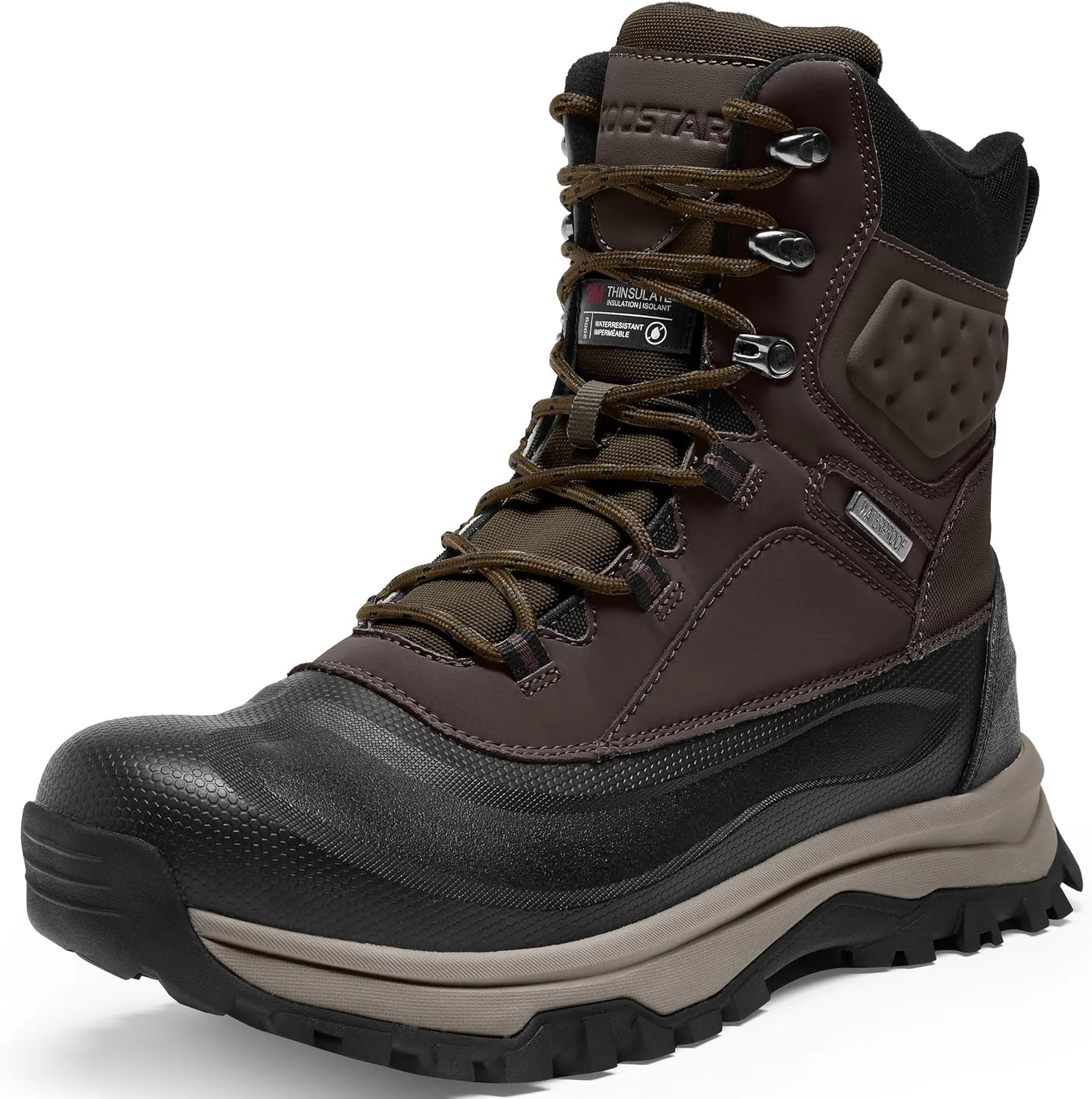 Snow Boots for Men Insulated Waterproof Winter Boots Outdoor Boot for Cold Weather