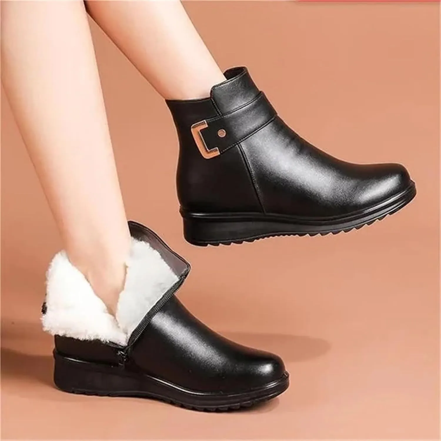 Snow Boots for Women Waterproof Slip On Warm Boots for Ladies Snow Boots Womens Winter Ankle Boots Ladies Womens Snow Boot Ankle Boots for Women Knee High Snow Booties Men