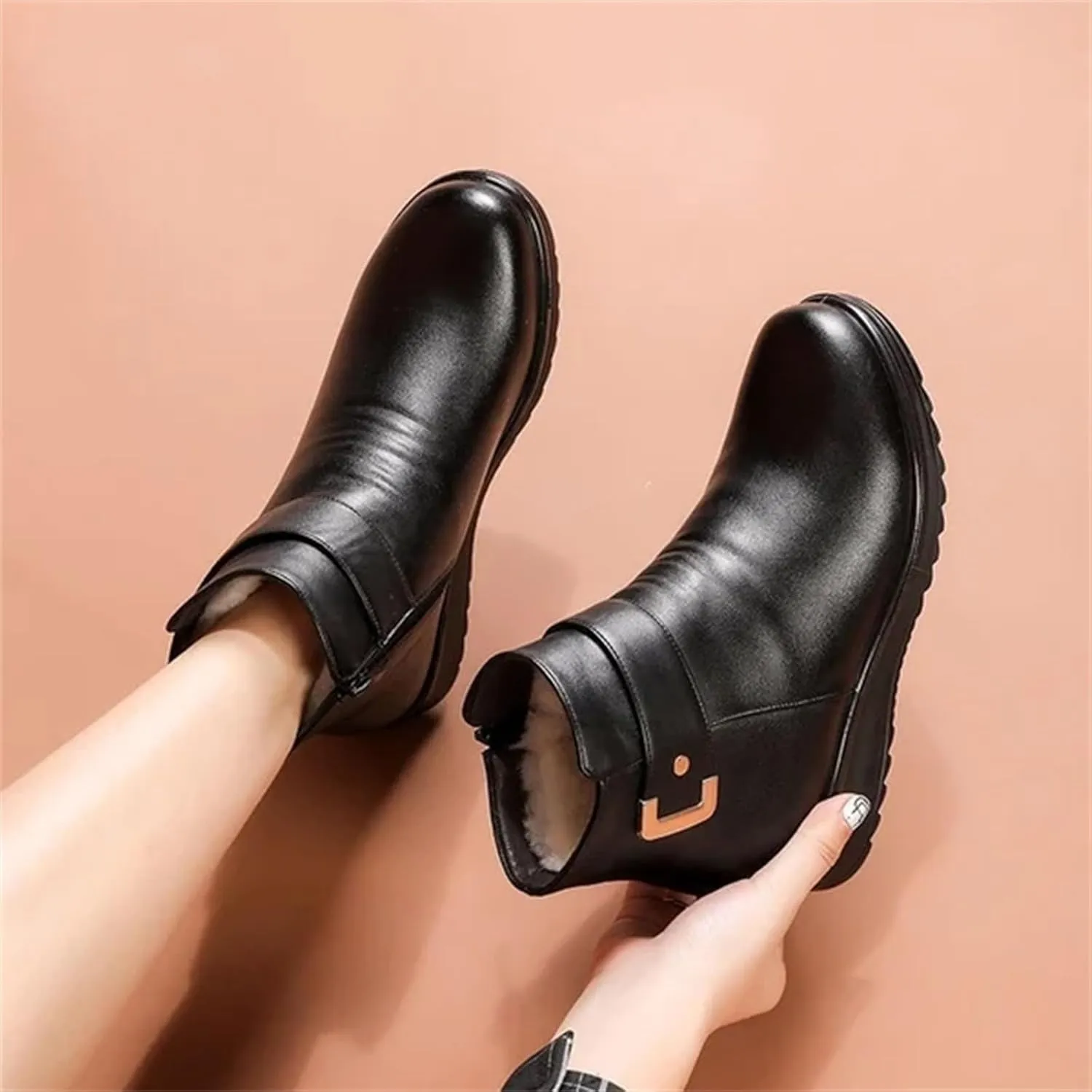 Snow Boots for Women Waterproof Slip On Warm Boots for Ladies Snow Boots Womens Winter Ankle Boots Ladies Womens Snow Boot Ankle Boots for Women Knee High Snow Booties Men