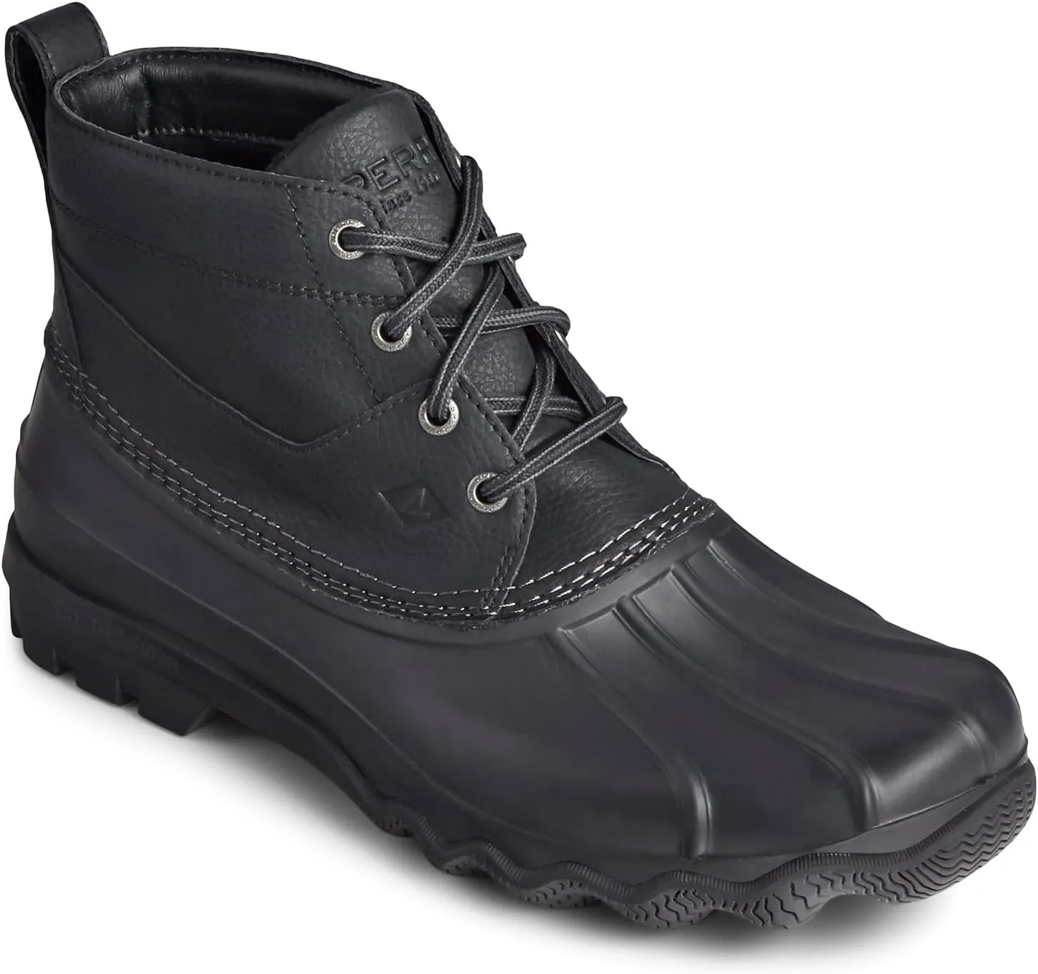Sperry Mens Brewster Low Duck Casual Boots Ankle - Black, Brown