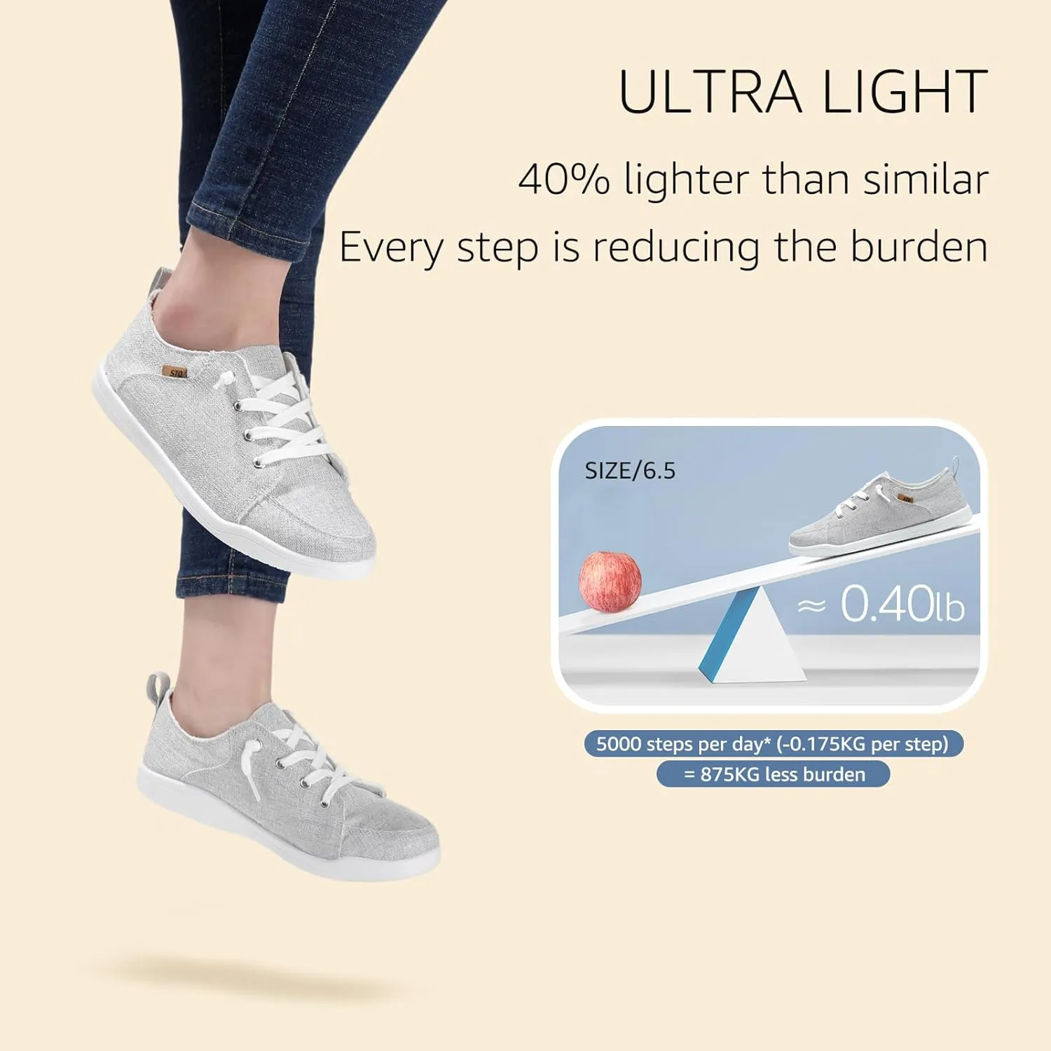 STQ Slip on Sneakers for Women Casual Canvas Shoes Machine Washable