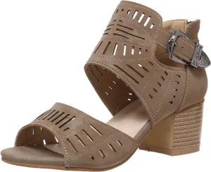 Strappy Heels for Women Prom Heeled Sandals for Women Women's Sandals Women's Chunk Low Heel Pump Sandals