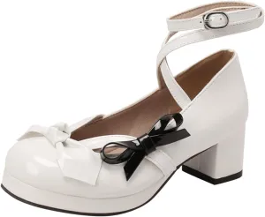 Strappy Heels for Women Women's Lace Up Heeled Sandals White Lace Heels Women's Open Toe Ankle Strap Chunky Heels