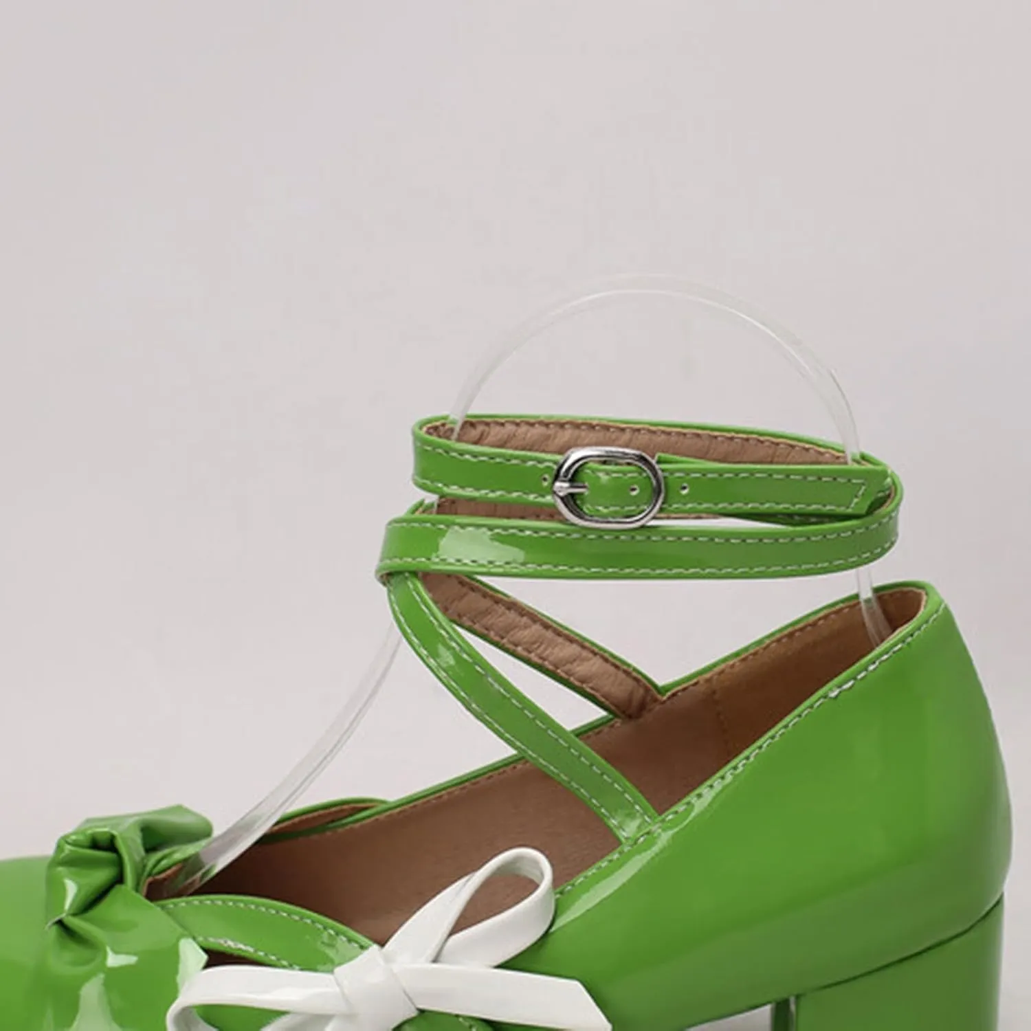 Strappy Heels for Women Women's Lace Up Heeled Sandals White Lace Heels Women's Open Toe Ankle Strap Chunky Heels