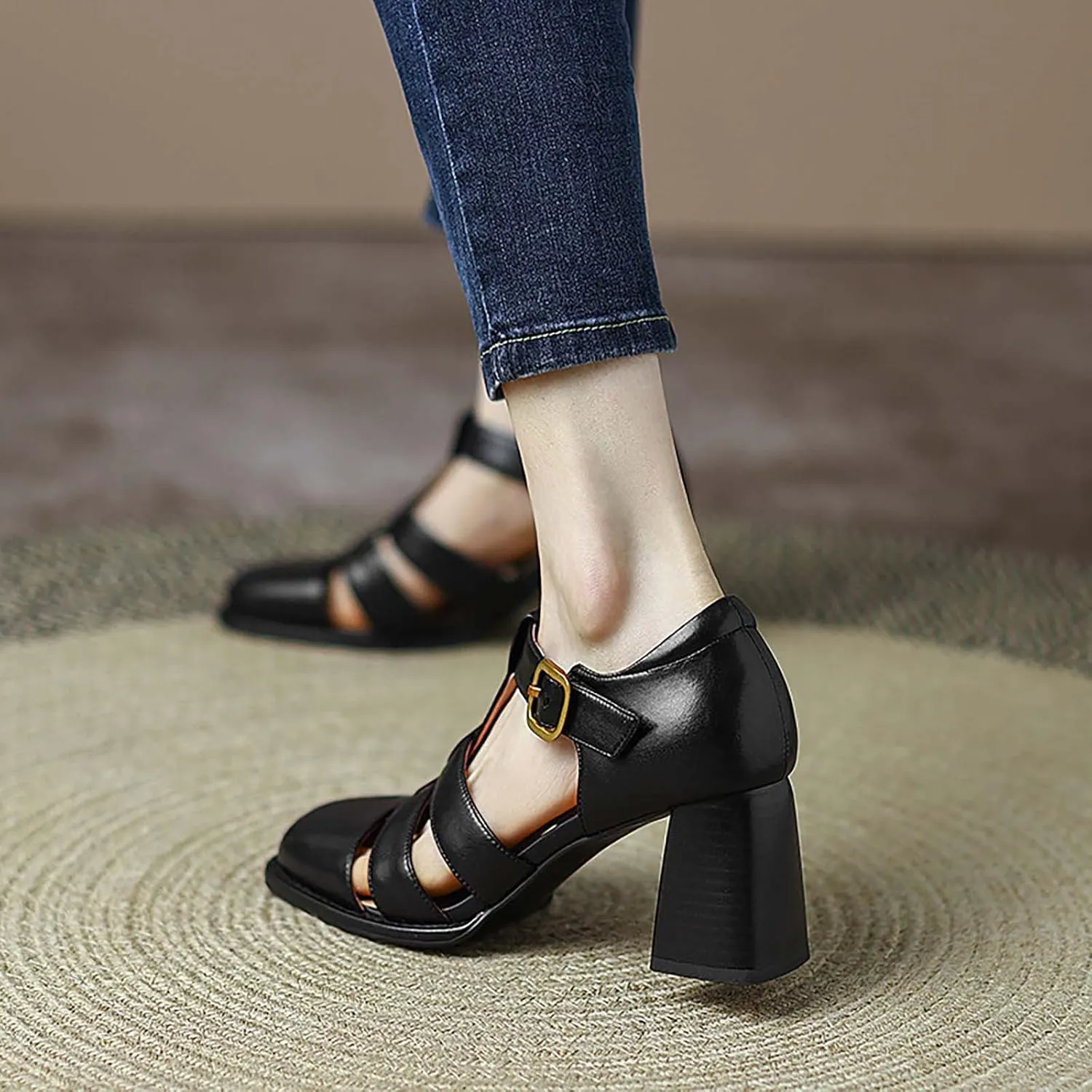 Strappy Heels Womens Sandals Open Toe Strappy Sandals Black Dress Shoes Women Women's Lace Up Heeled Sandals