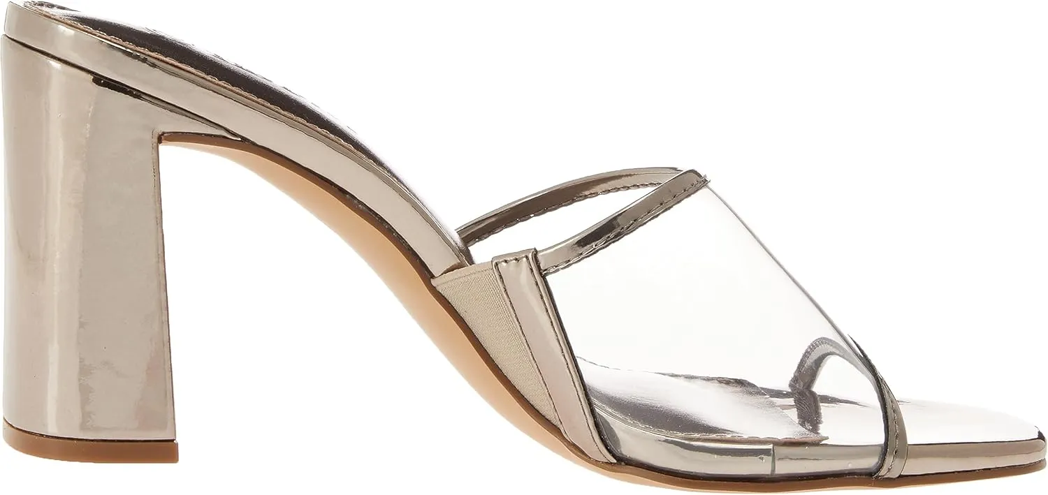 The Drop Women's Pattie High Block-Heeled Mule Sandal