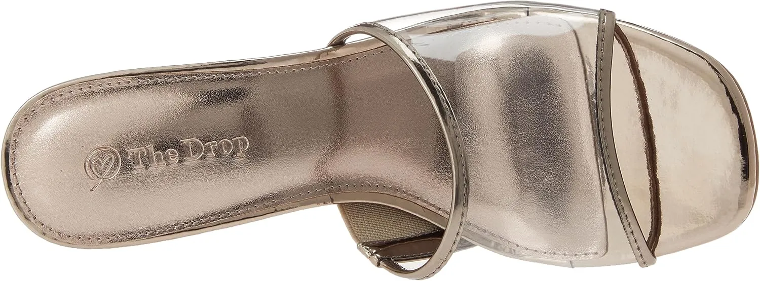 The Drop Women's Pattie High Block-Heeled Mule Sandal