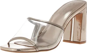 The Drop Women's Pattie High Block-Heeled Mule Sandal