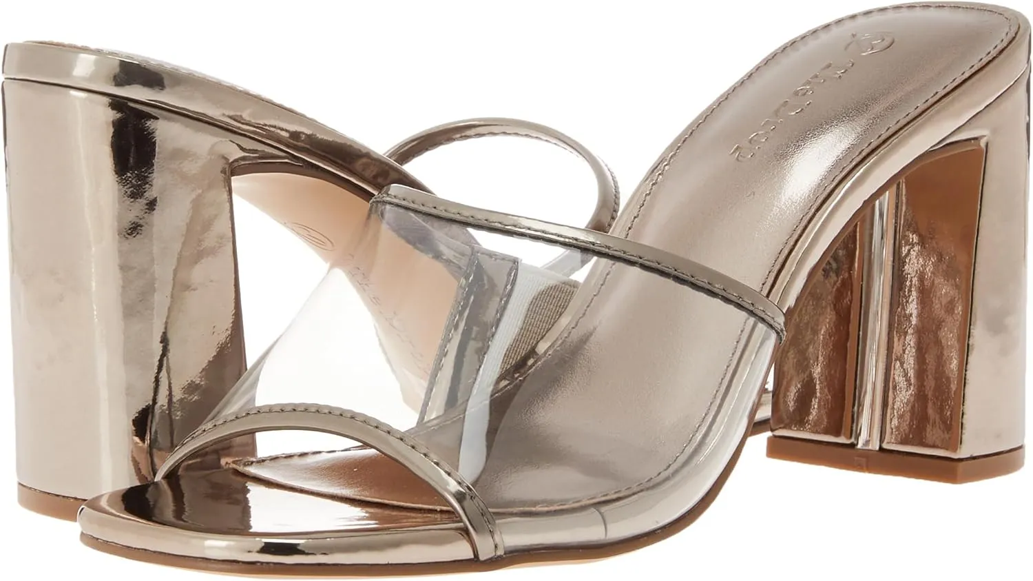 The Drop Women's Pattie High Block-Heeled Mule Sandal