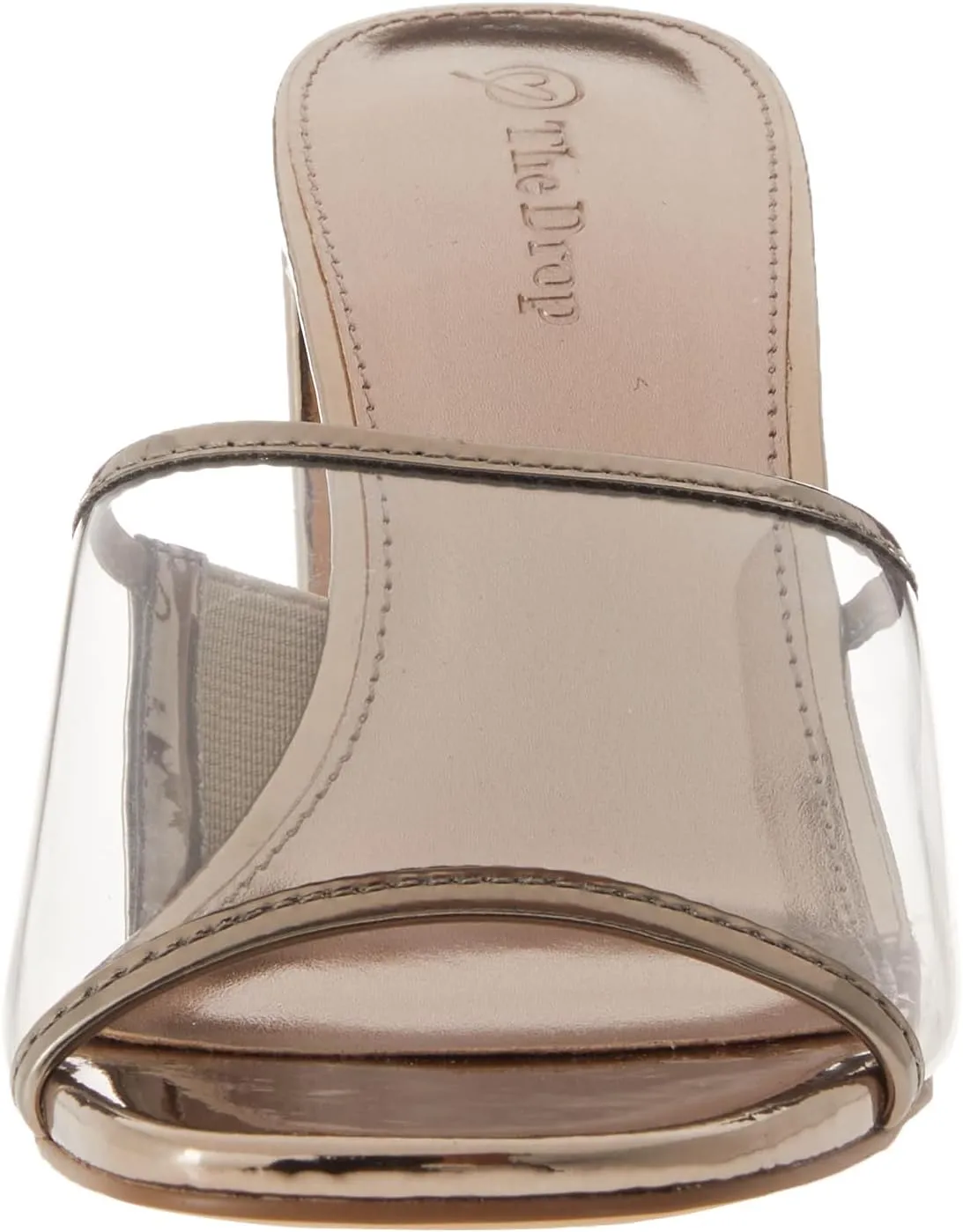 The Drop Women's Pattie High Block-Heeled Mule Sandal
