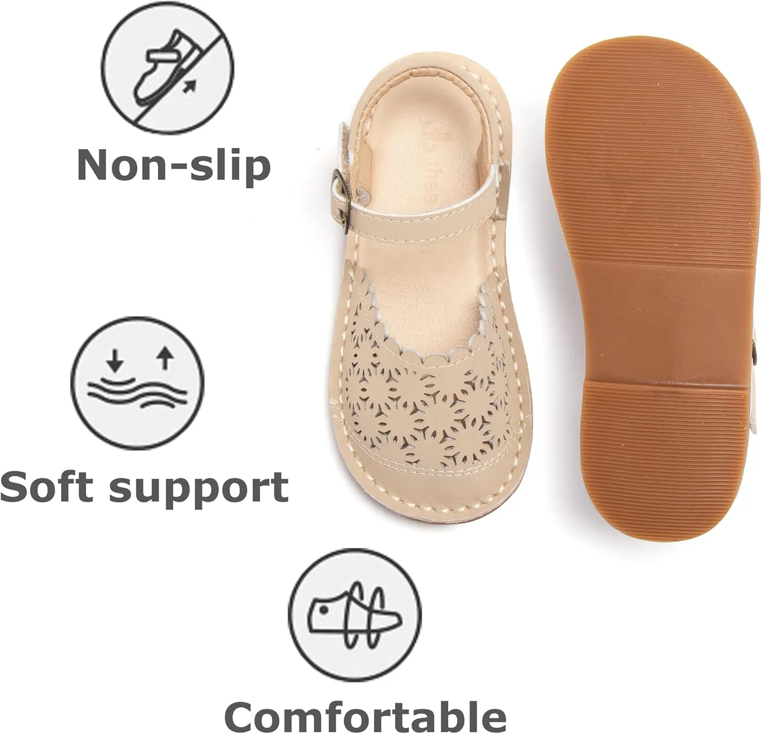 THEE BRON Girls Comfort Sandals Kids Shoes Sandals Filles Sandales