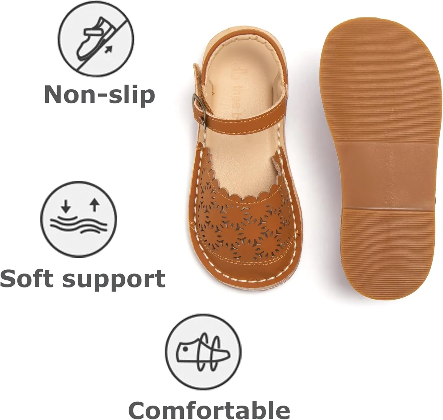 THEE BRON Girls Comfort Sandals Kids Shoes Sandals Filles Sandales