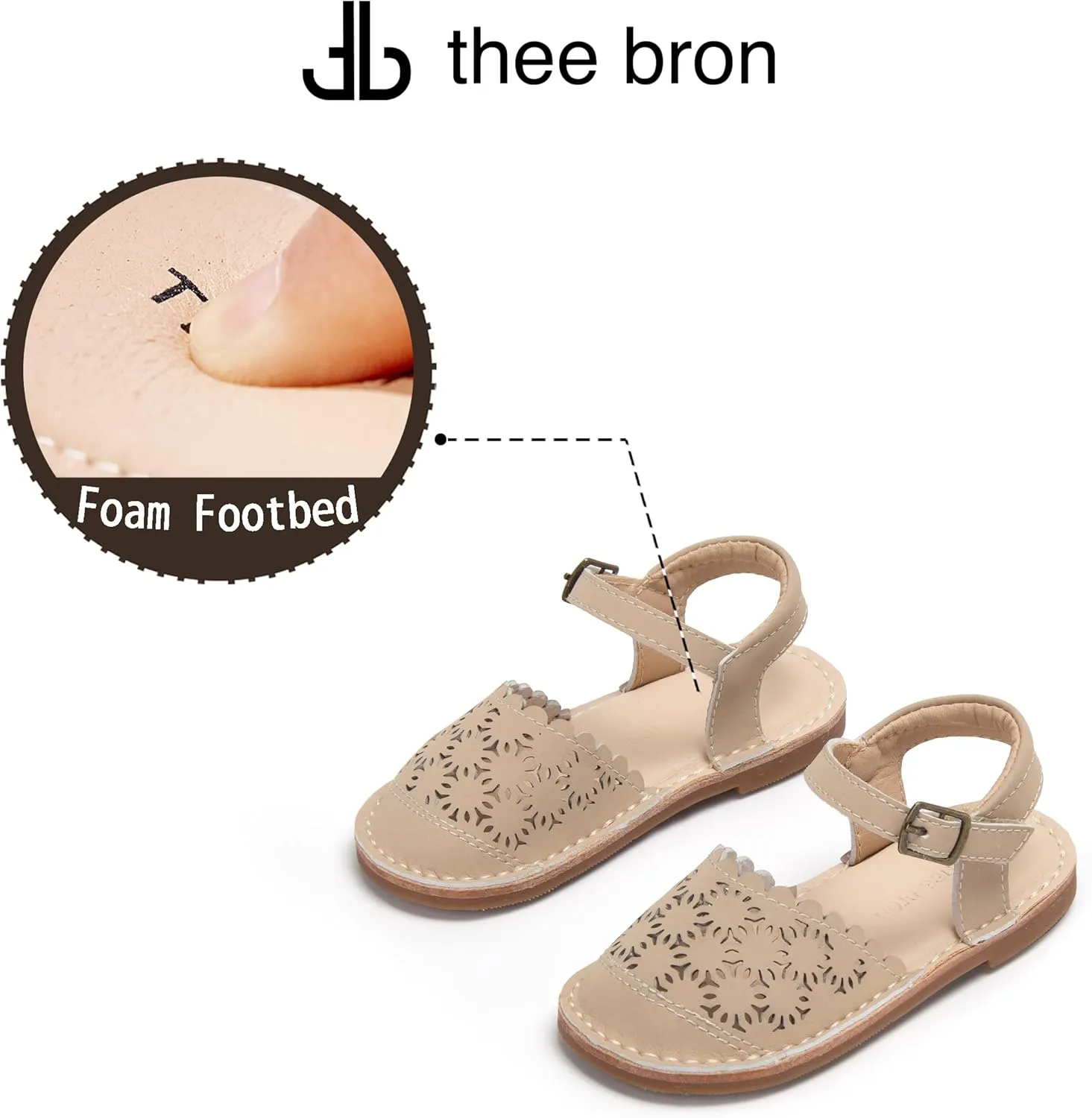 THEE BRON Girls Comfort Sandals Kids Shoes Sandals Filles Sandales