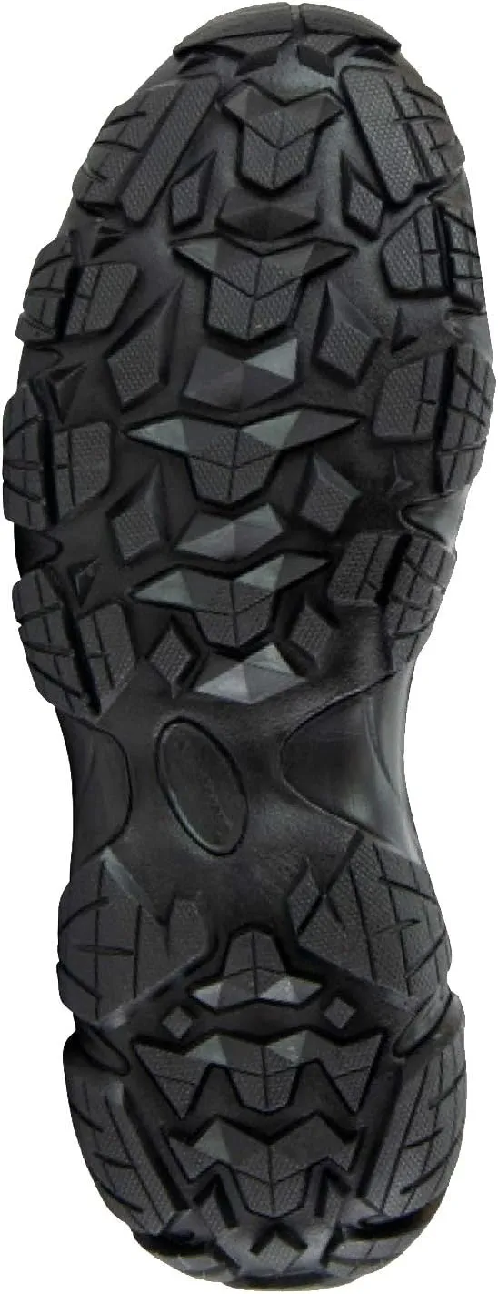 Thorogood Crosstrex 6 Waterproof Black Tactical Boots for Men with Zipper - Breathable Polished Leather and Mesh with Safety Toe and Traction Outsole; ASTM Rated