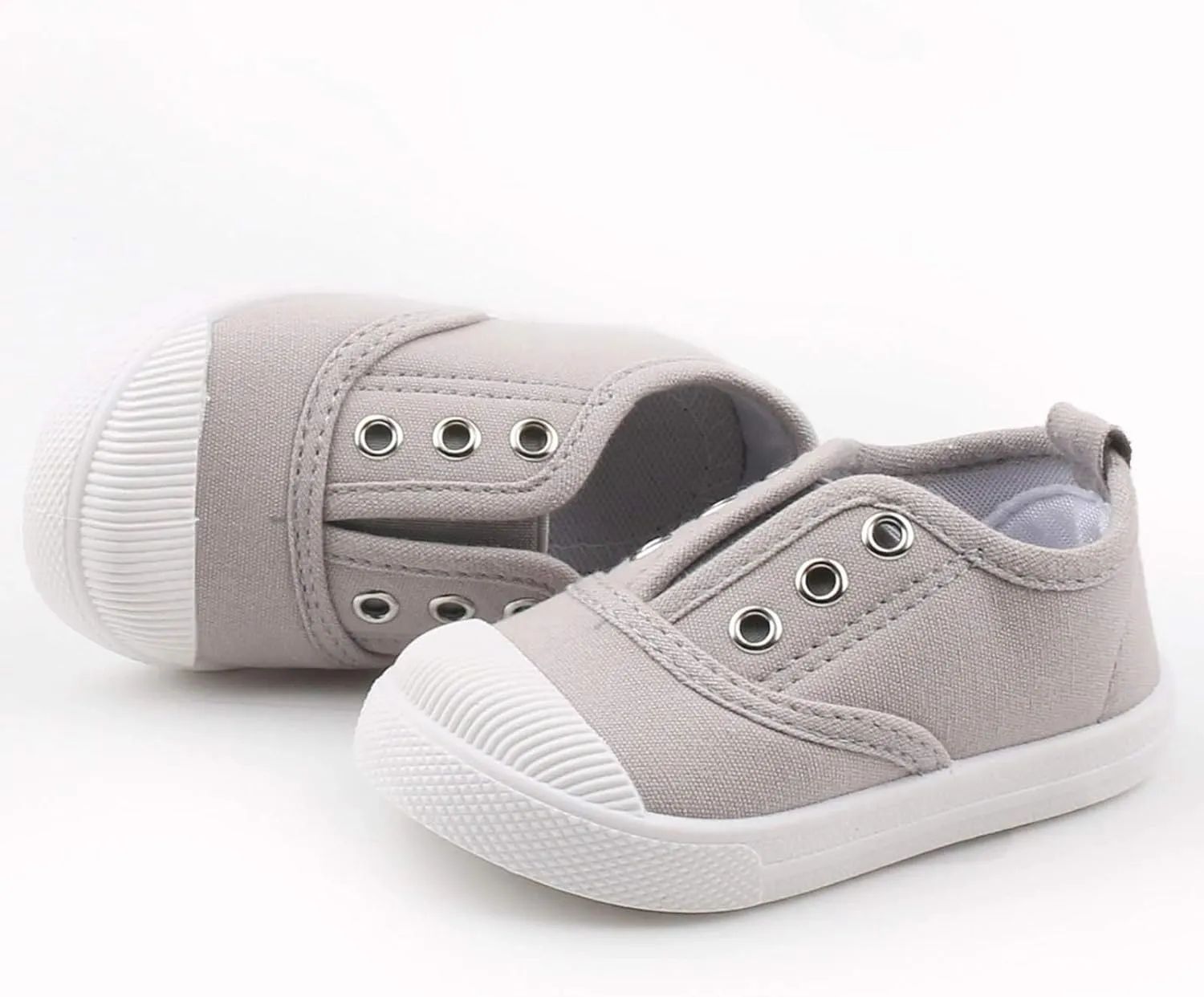 Toddler Girls Boys Canvas Shoes Lightweight Breathable Sneakers Washable Strap for Walking