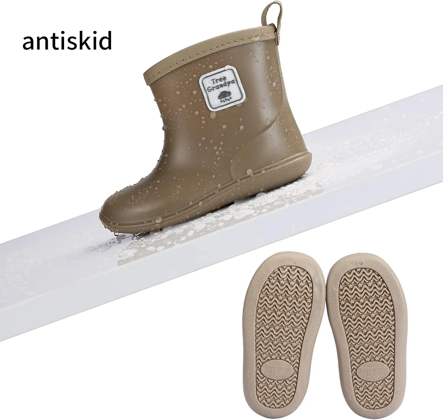 Toddler Rain Boots for Boys Girls Baby Rain boot Lightweight Kids Rain Boots Infant Rainboots 1-6 Years