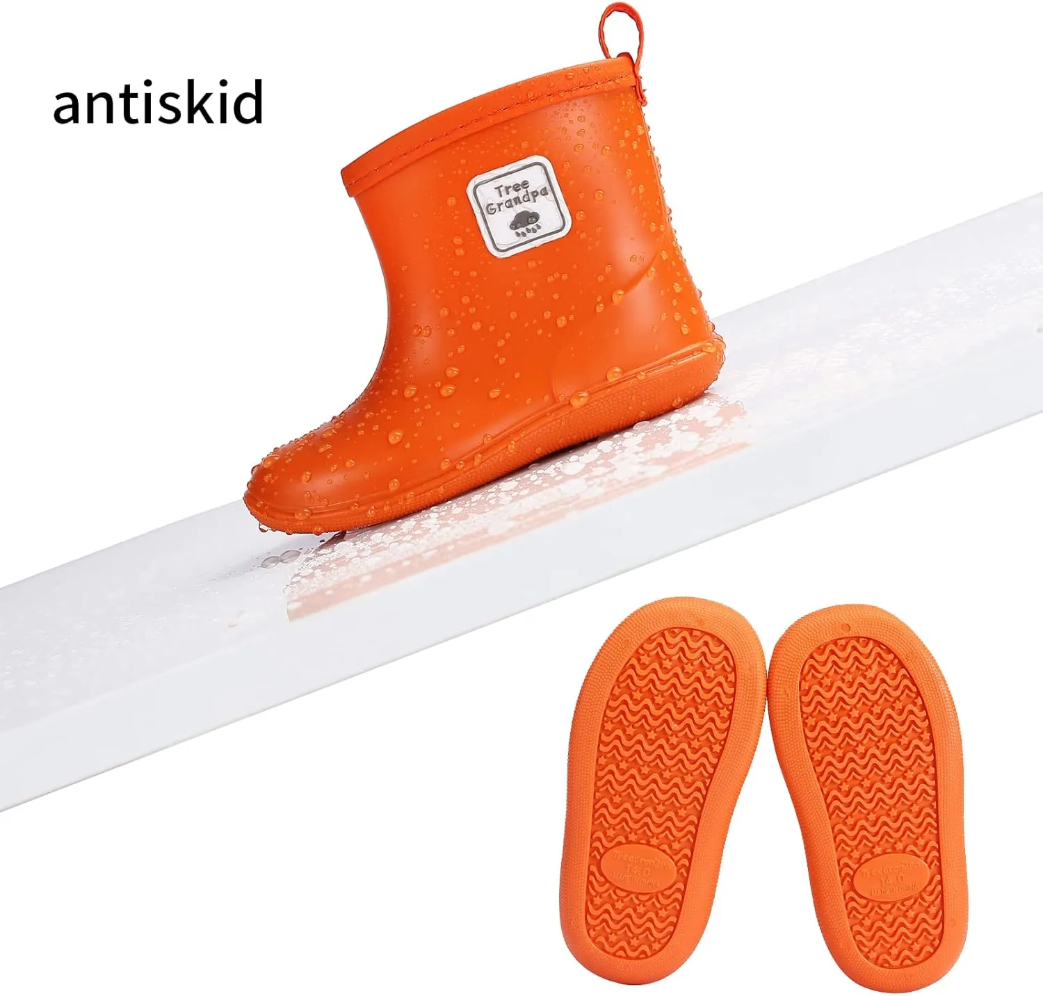 Toddler Rain Boots for Boys Girls Baby Rain boot Lightweight Kids Rain Boots Infant Rainboots 1-6 Years