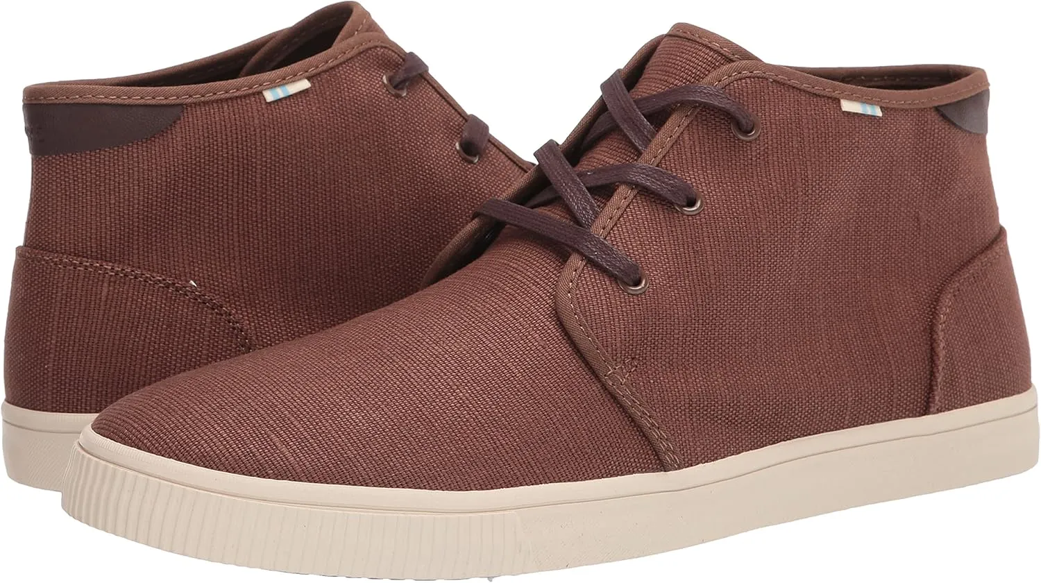 TOMS Mens Carlo Mid Sneakers Shoes - Brown