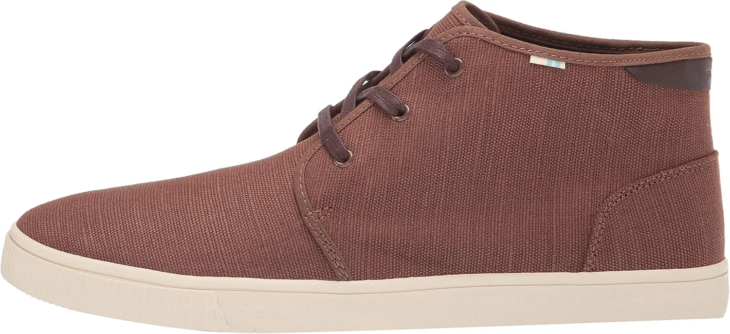 TOMS Mens Carlo Mid Sneakers Shoes - Brown