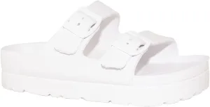 TRENDSUP Women's Comfort Slides Double Buckle Adjustable EVA Flat Sandals