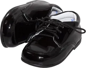 Tuxgear Baby-Boy Black Formal Patent Dress Shoe, Baby 5