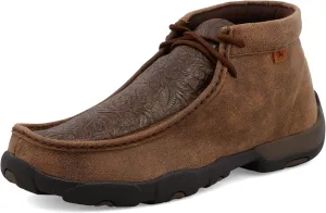 Twisted X Men's Chukka Driving Moc, Moc Toe, Brown & Brown Print, 11.5 M