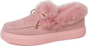Winter Boots For Women 2024 Fashion Slip On Warm Snow Ankle Booties Fur Lined Thickening Comfortable Loafers Shoes