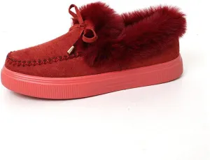 Winter Boots For Women 2024 Snow Boots Warm Ankle Booties Slip On Outdoor Fur Lined Comfortable Fashion Loafers Shoes