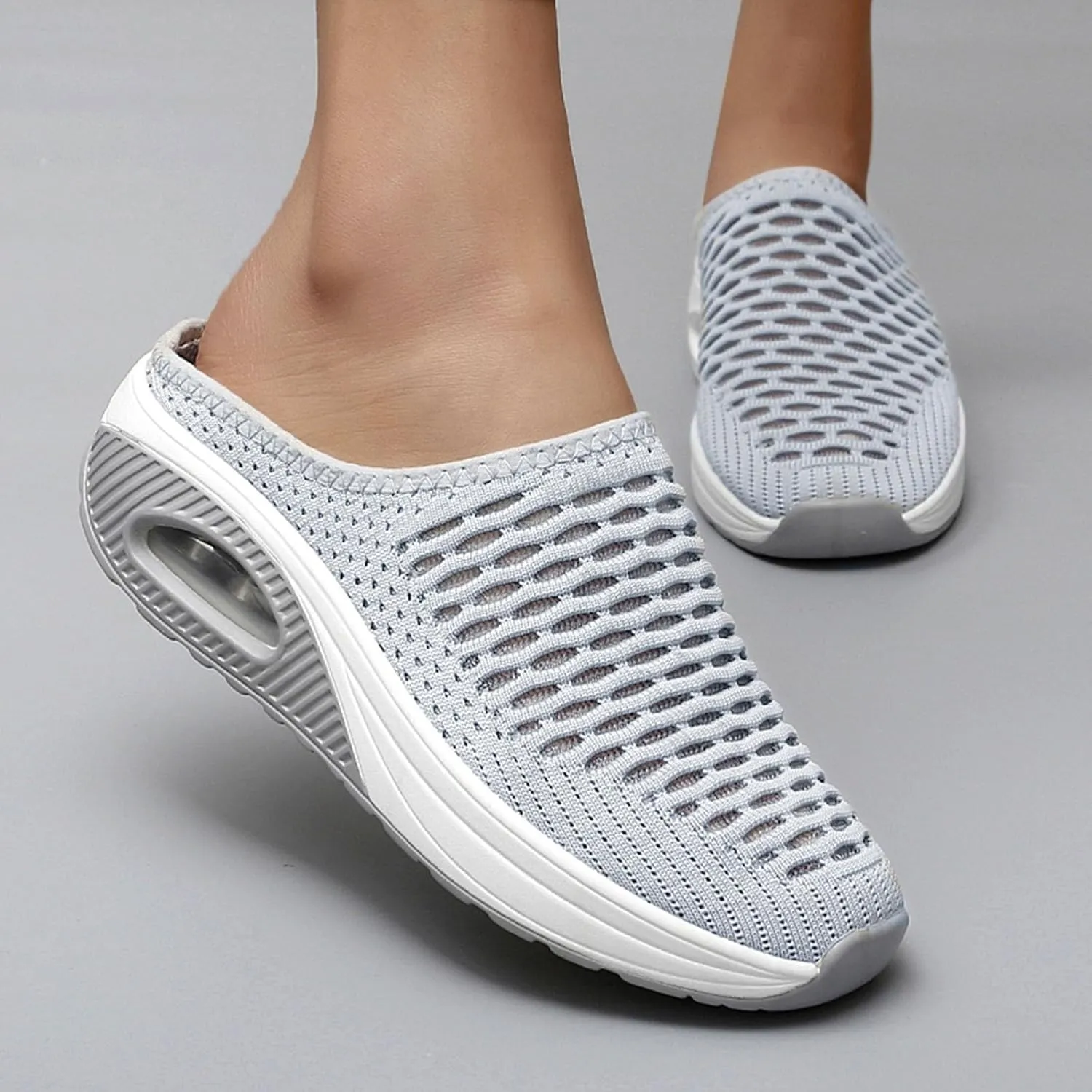 Women Breathable Shoes Casual Shoes Unisex Lightweight Mesh Work Shoes Sporty Breathable Slip Work Trainers Sandals Women 6