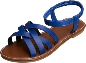 Women Fashion Hollow Strappy Roman Sandals Summer Comfort Walking Flats Casual Lightweight Flat Sandal Shoes
