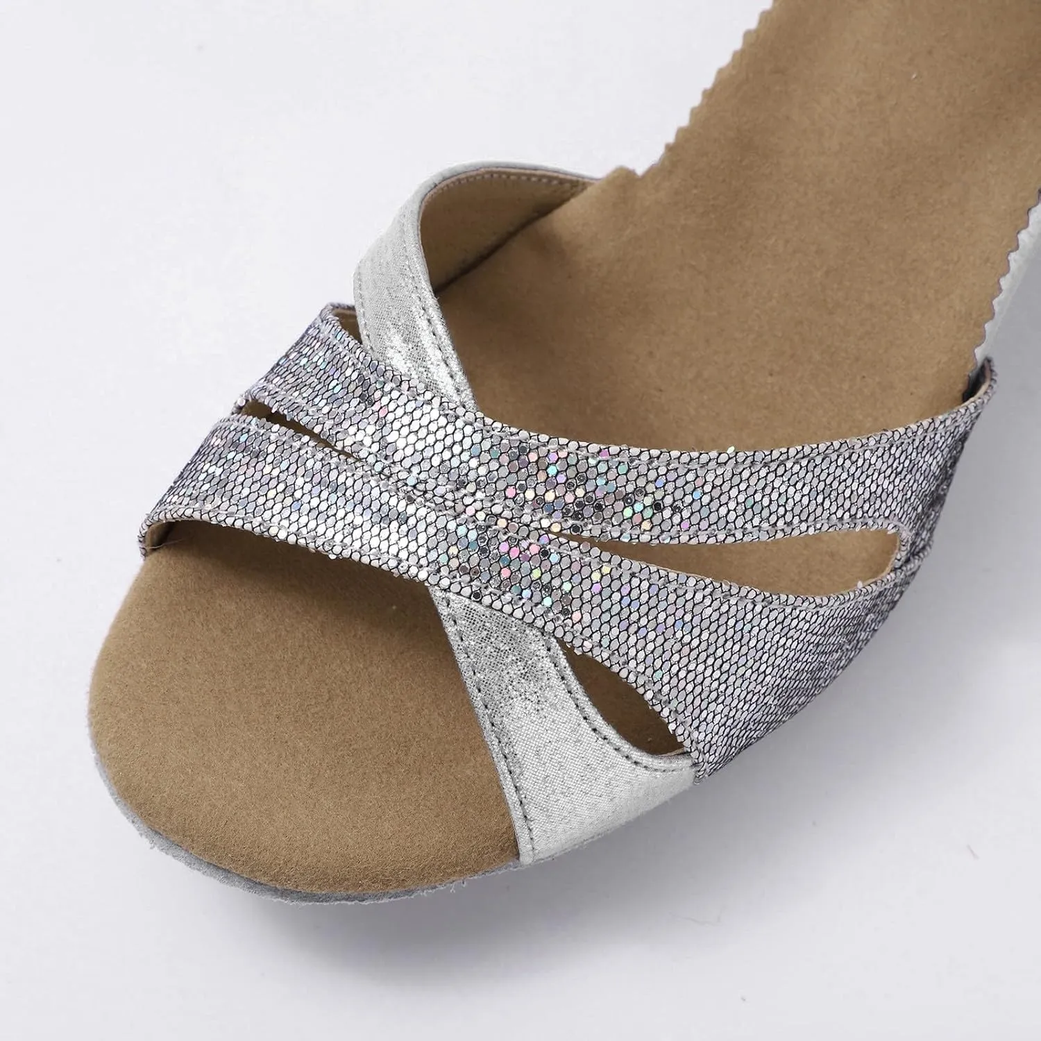 Women Open Toe Chunky Heel Sandals Square Toe Strappy Ankle Strap Comfortable Party Shoes