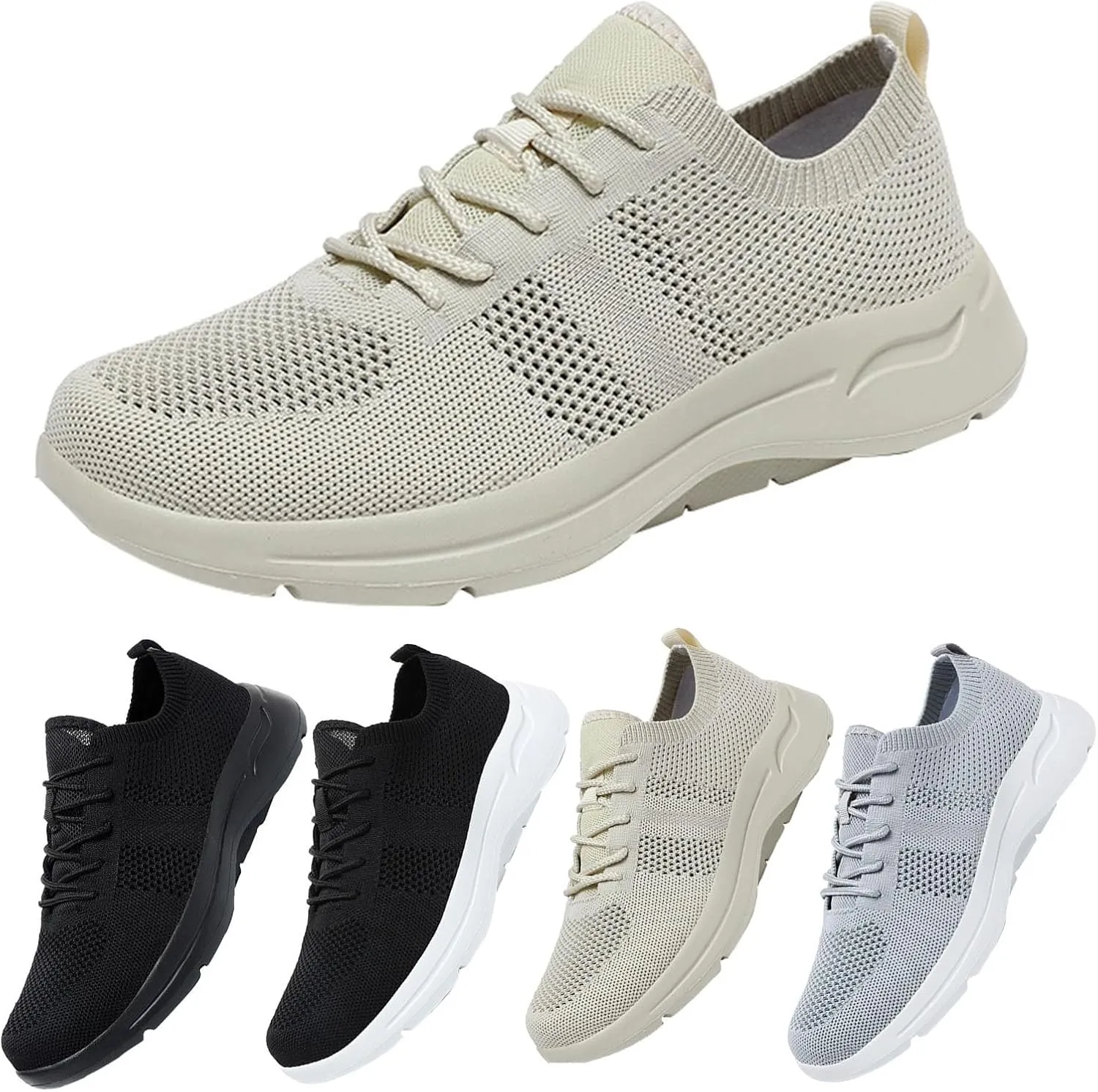 Women Walking Shoes Sock Sneakers Slip-On Breath Mens Dress Shoes Arch Support Casual Shoes for Fall Fashion Sneakers Waterproof Tennis Shoe Loafers Dress Shoe